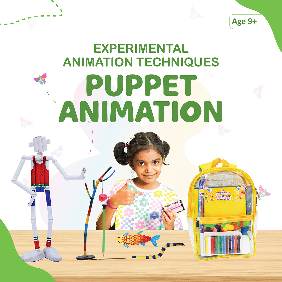 Puppet Animation – Experimental Animation Techniques Creative Learning Kit  (Age 9+ Yrs) with Video Tutorials & Instruction Manual
